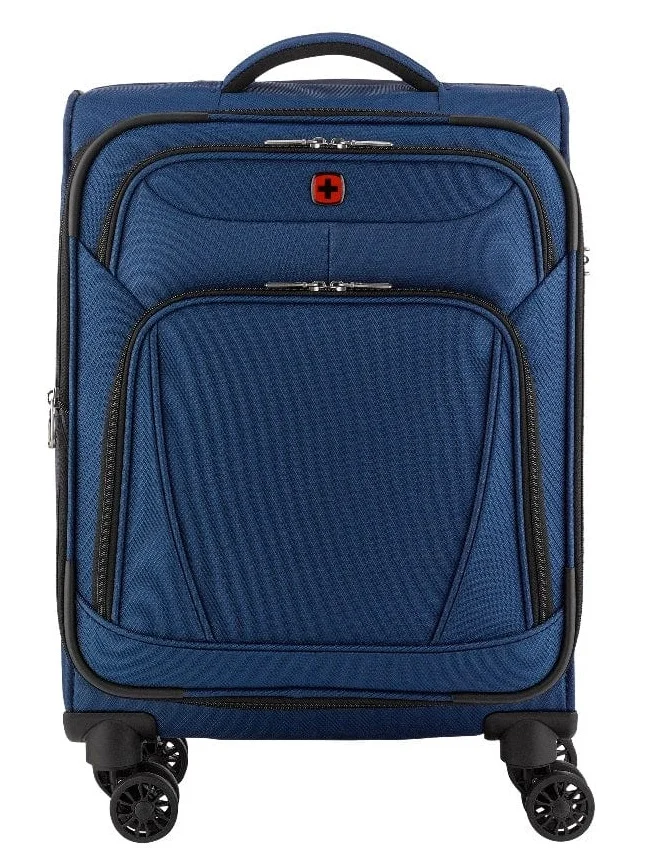 Wenger Beaumont Lite 57 Cm Softside Expandable Cabin Luggage Trolley Case - Blue